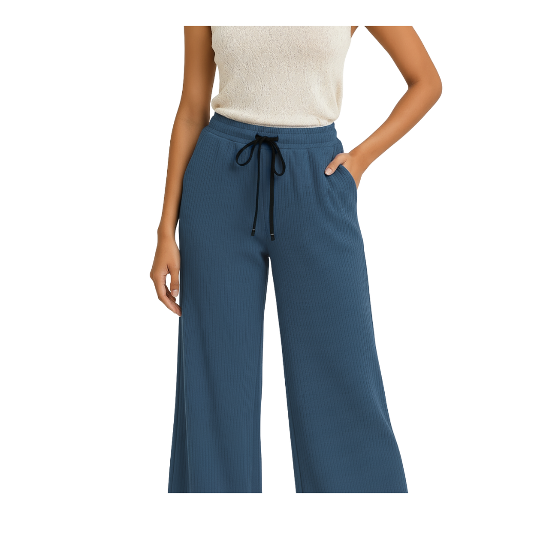 ENVAGOR Sena Series Women Palazzo| Regular Fit | Wide Leg | Office Wear| Casual Wear| 2 Pockets Purple Colour