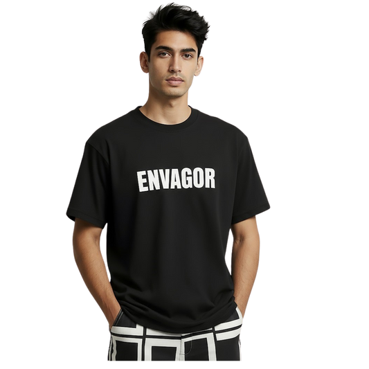 Envagor Classic Black Graphic T-Shirt