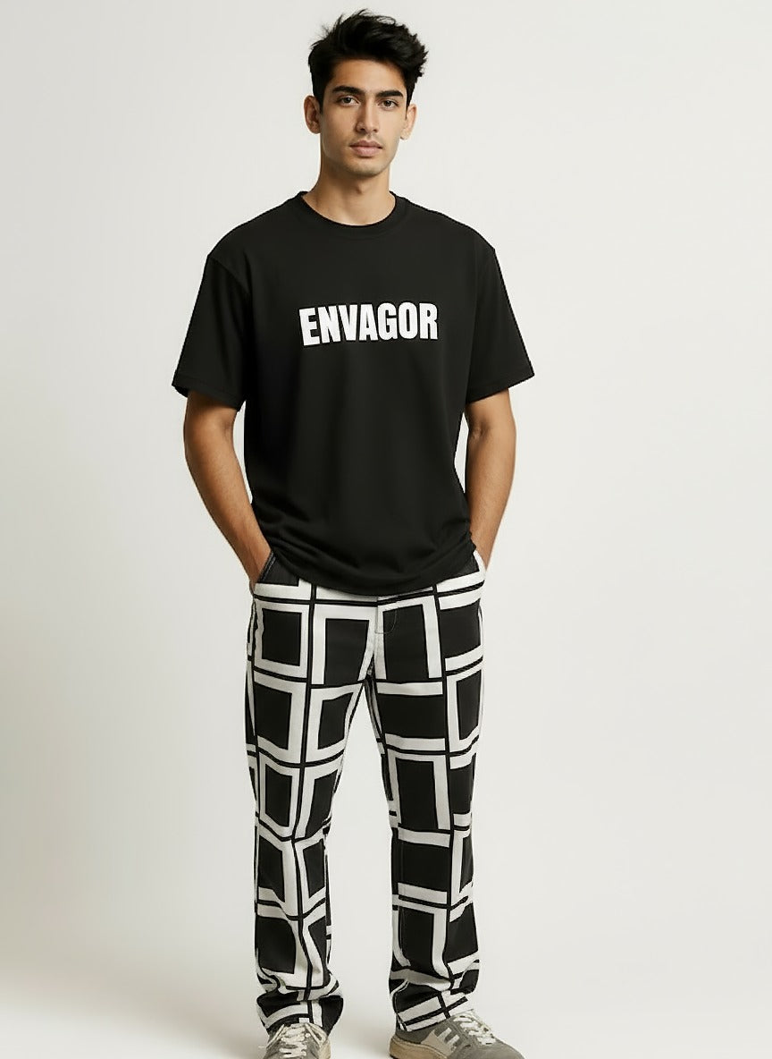 Envagor Classic Black Graphic T-Shirt