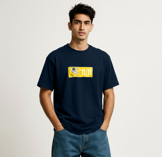 11:11 Astronaut Graphic Navy T-Shirt