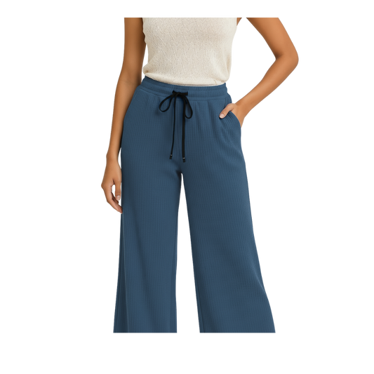 ENVAGOR Sena Series Women Palazzo| Regular Fit | Wide Leg | Office Wear| Casual Wear| 2 Pockets  Purple  Colour
