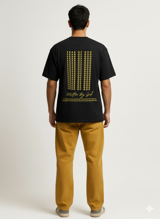 SINNER Bold Statement Black T-Shirt