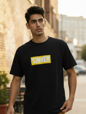 Oversize Tshirt Black-Sinner Series