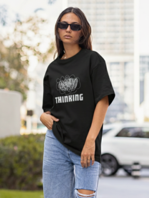 Oversize Tshirt Black-Thinking Series